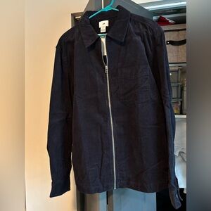 H&M Men's Navy Blue Corduroy Jacket